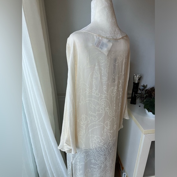 Bamford Cream Silk Kaftan - Picture 5 of 7